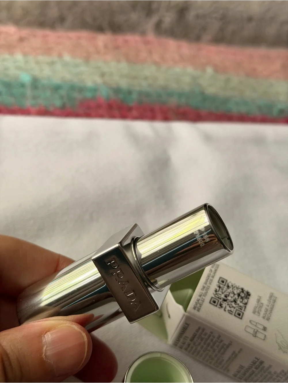 Prada Monochrome P158 Refillable Lip Color – Light Green